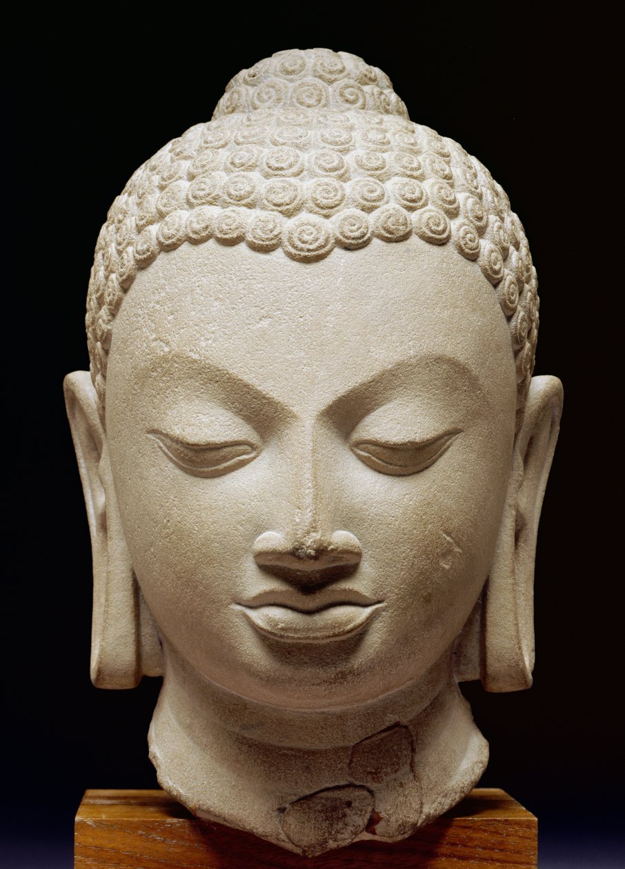 Buddhakopf, Sarnath-Kultur, 500 n. Chr. von Indian School