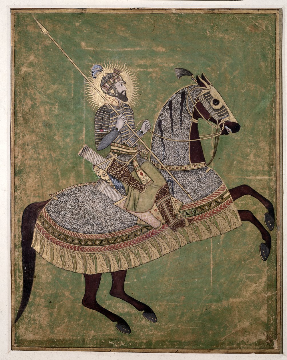 Reiterporträt von Aurengzeb, ca. 1680 von Indian School