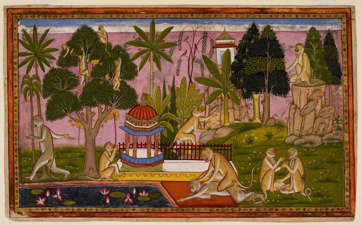 Hanuman berichtet von Sitas Entdeckung, und Angada greift Dadhimukha in ...