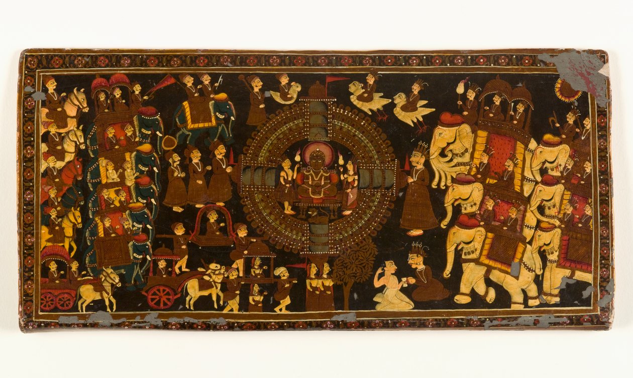 Jain Buchdeckel von Indian School