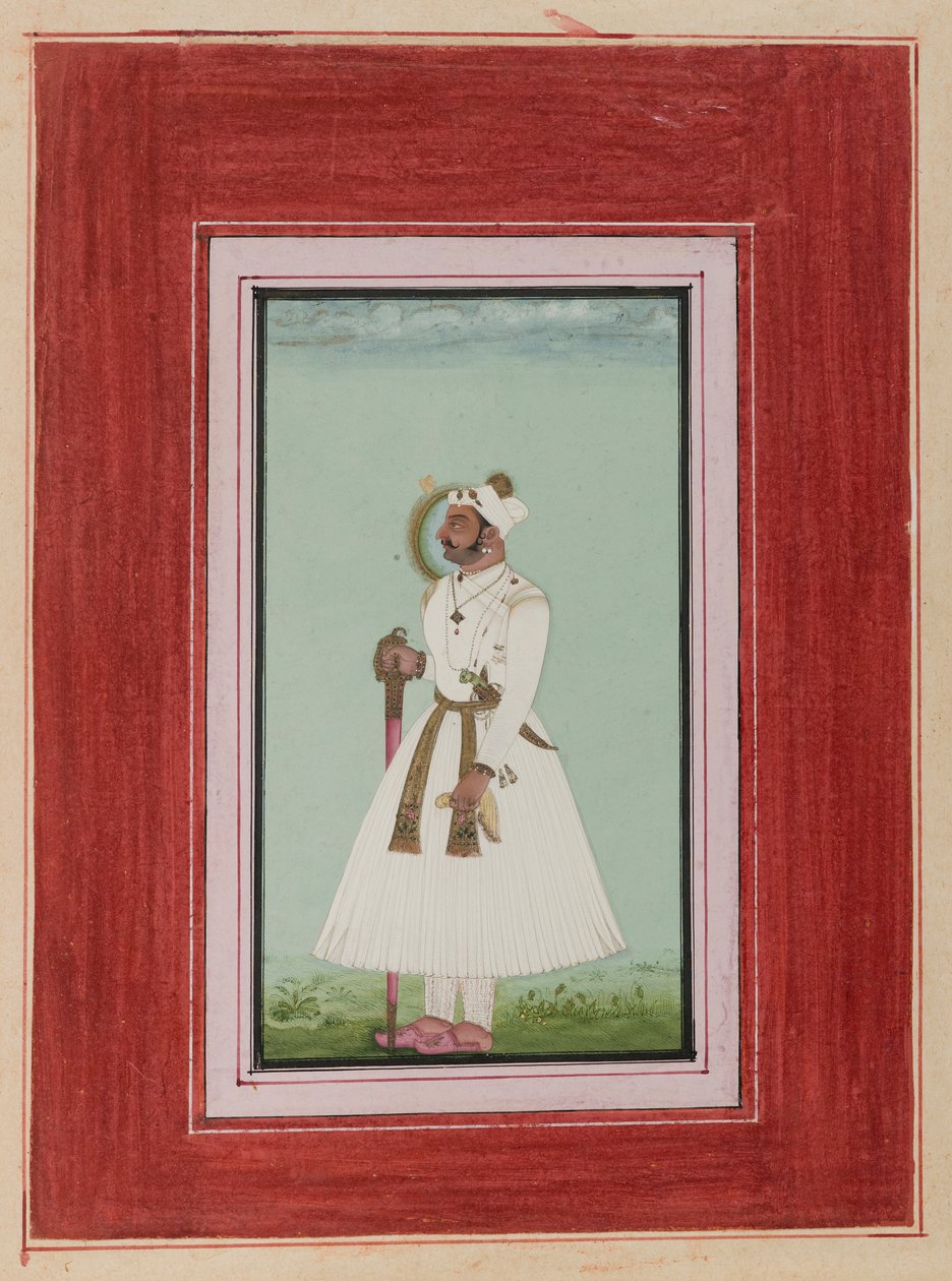 Porträt von Rao Vir Singh, ca. 1780-1790 von Indian School