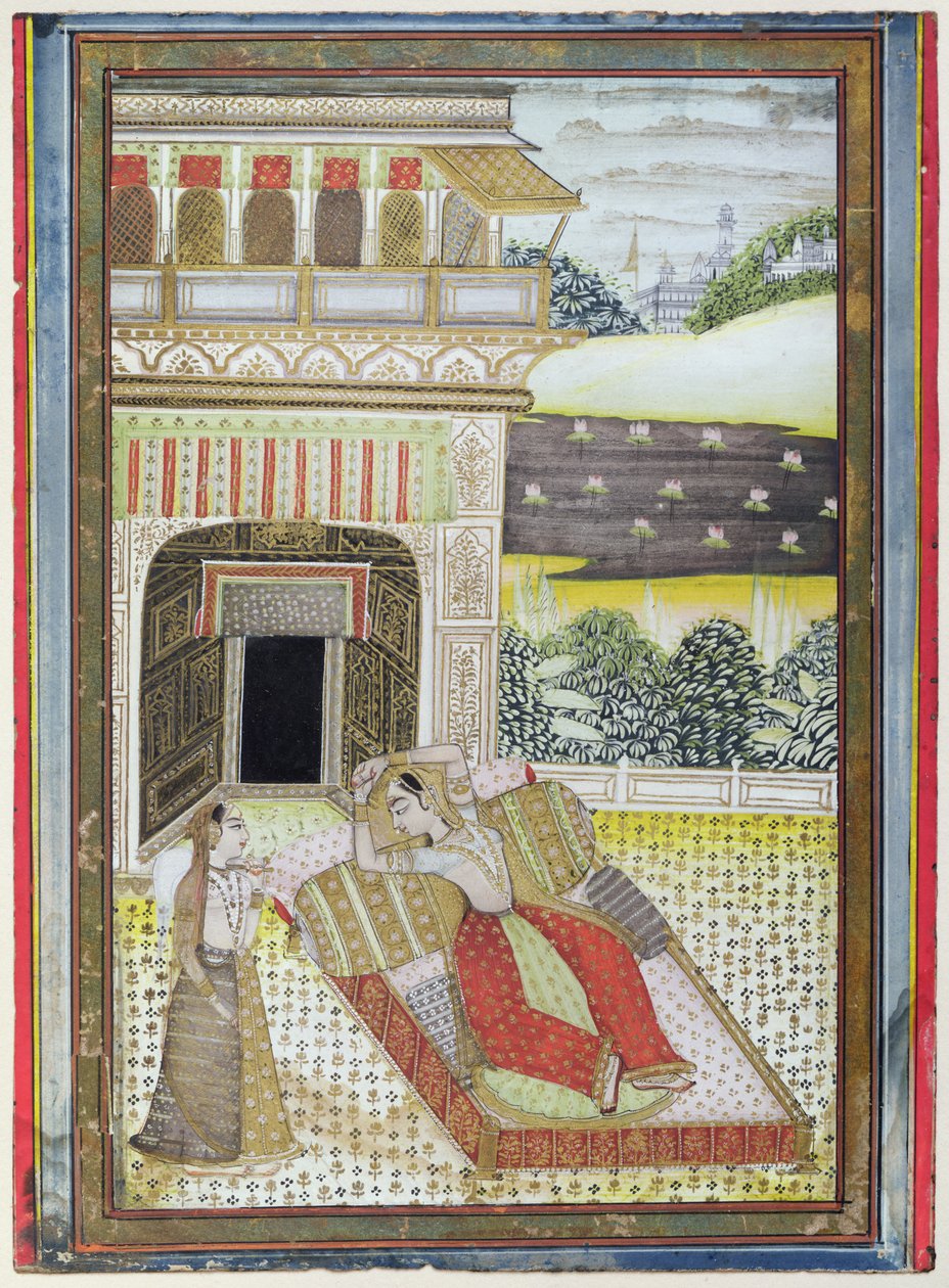 Die verlassene Rani, aus einer Ragamala, Rajasthan-Schule von Indian School
