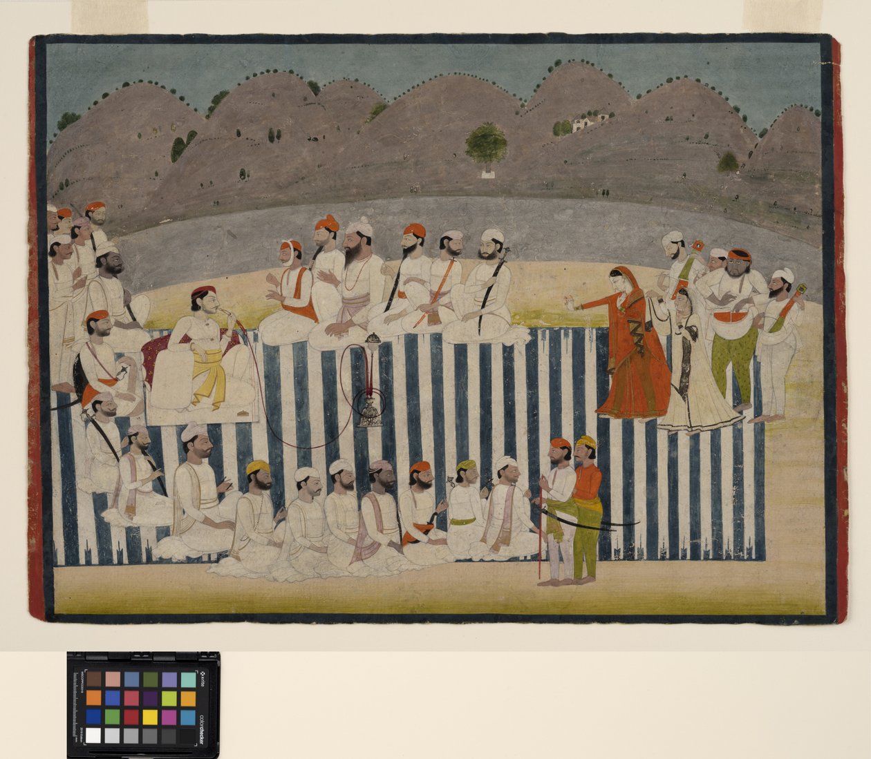 Der Sohn von Bahadur Singh beobachtet einen Nautch, ca. 1800 von Indian School