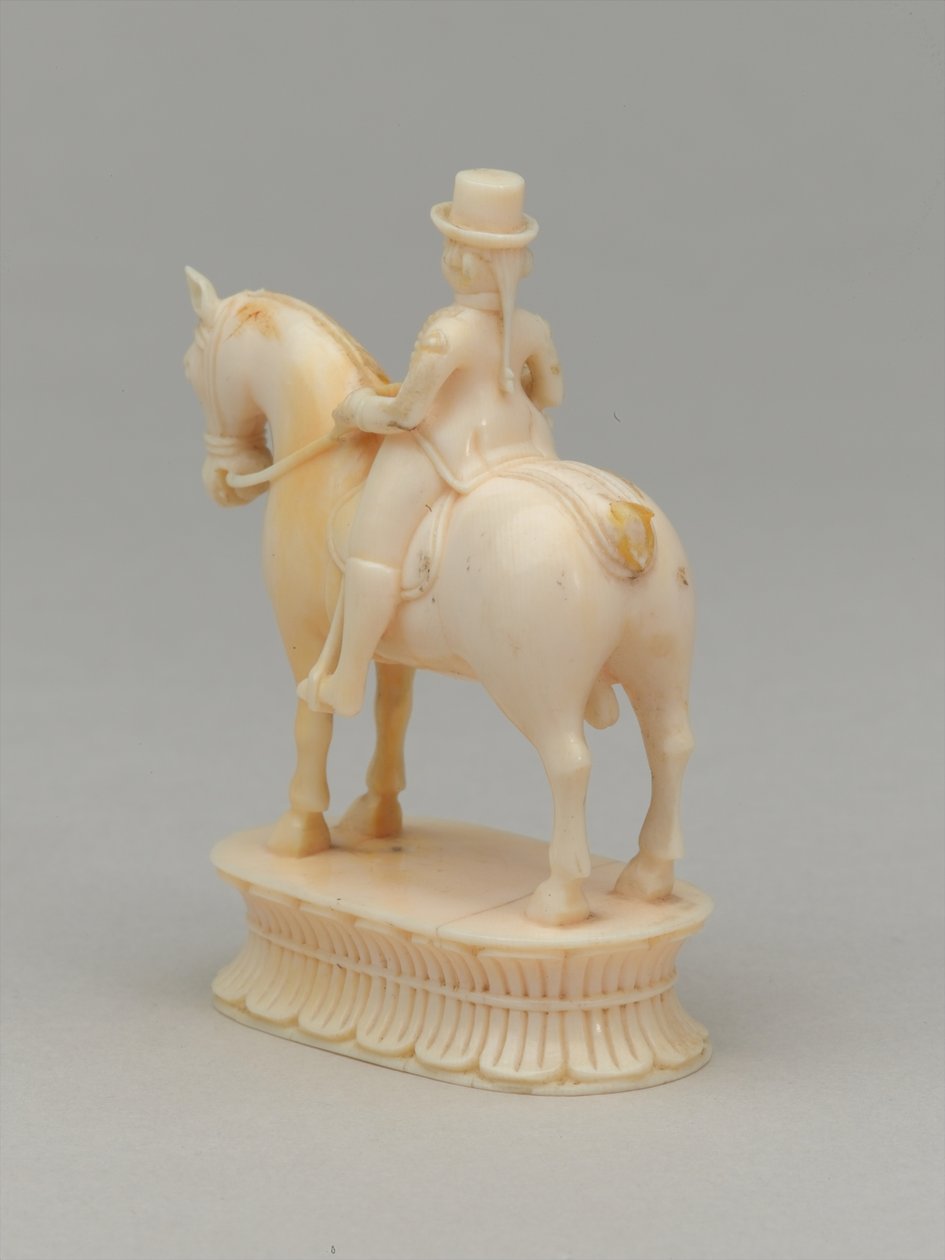 Weißer Springer, Schachfigur, Indien, ca. 1820 von Indian School