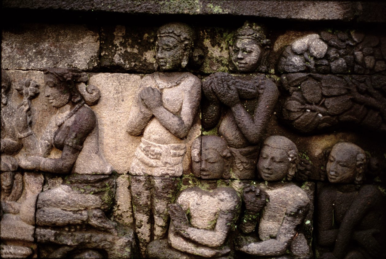 Detail der Außenansicht, 778-850 n. Chr. von Indonesian