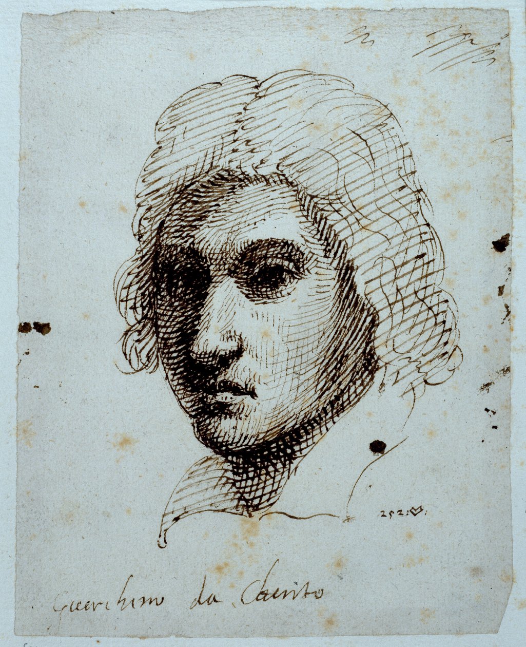 Zeichnung von Guercino von Inigo Jones
