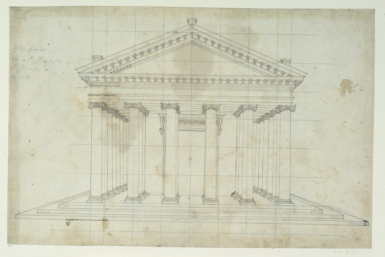 Der zweite Tempel der Diana, um 1635 von Inigo Jones