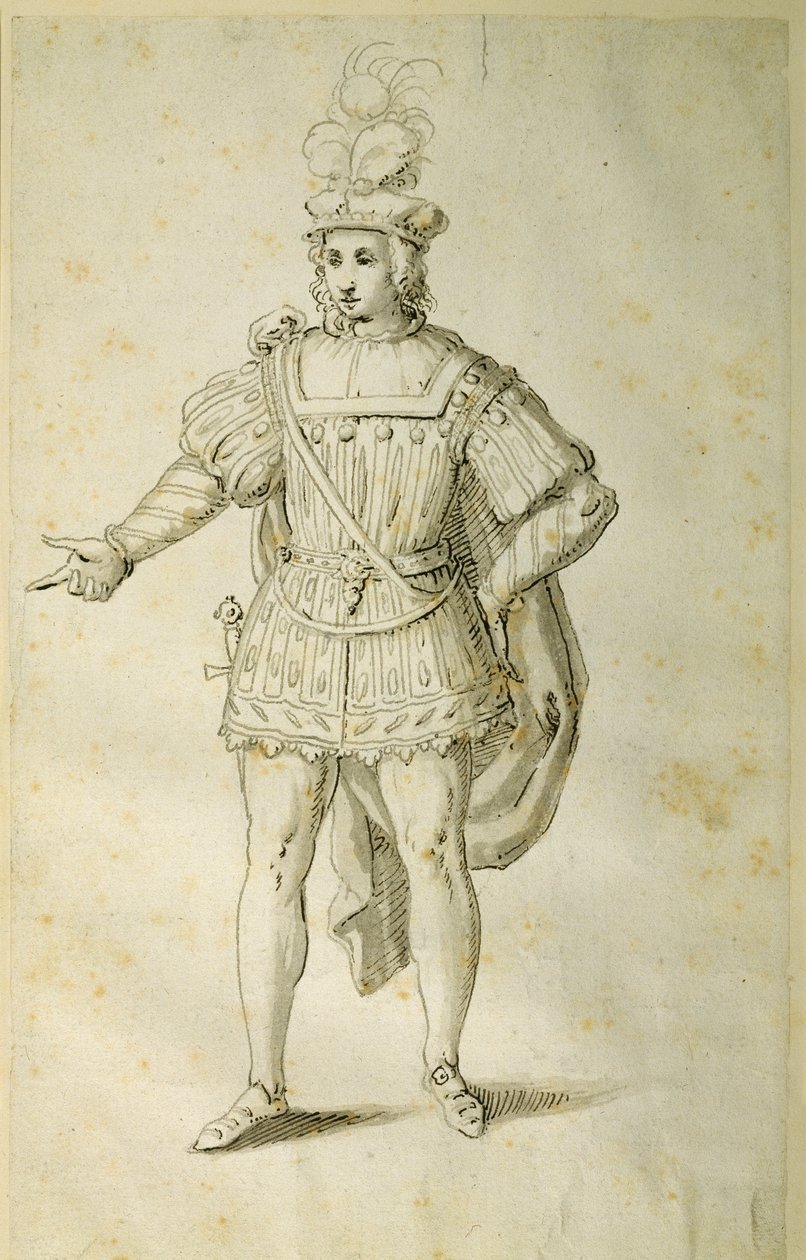 Jugend im antiken britischen Kostüm, ca. 1611 von Inigo Jones