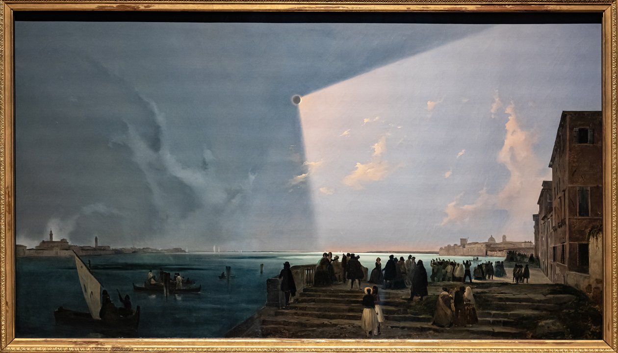 Sonnenfinsternis an der Fondamenta Nuove von Ippolito Caffi