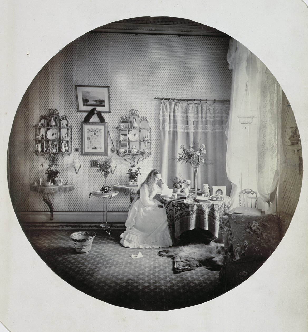 Innenraum des Muckross House, ca. 1865 von Irish Photographer