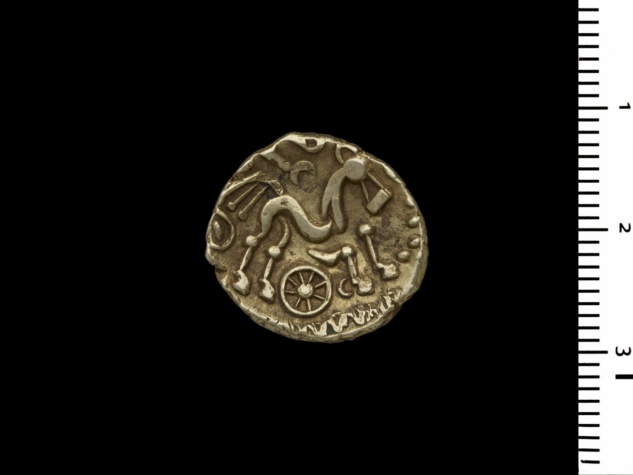 Münze aus dem Henley-Schatz, ca. 50 v. Chr. (Gold) von Iron Age