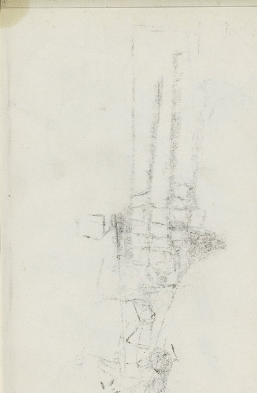 Abklatsch der Kreidezeichnung auf Blatt 25 verso von Isaac Israels