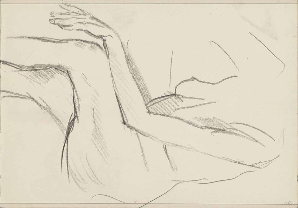 Sitzender weiblicher Akt von Isaac Israels