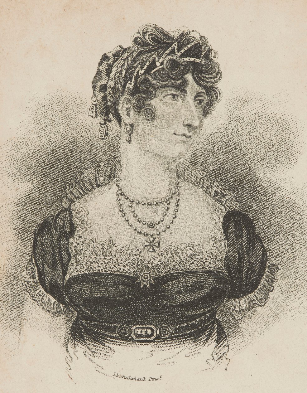 Ihre Königliche Hoheit Die Prinzessin von Wales von Isaac Robert Cruikshank