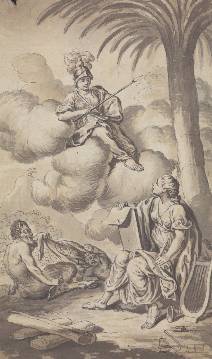 Town and Country Magazine - Frontispiz für Band IV, 1772 von Isaac Taylor