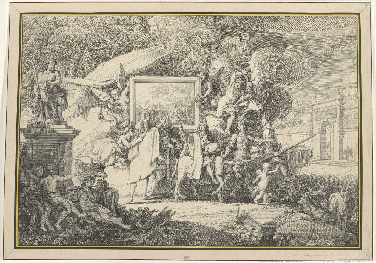 Satire auf die Malerei und die französische Akademie von Isaac de Moucheron