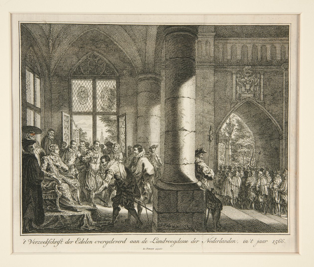 Verzoekschrift der Edelen übergeben an die Statthalterin der Niederlande von Isaak Tirion