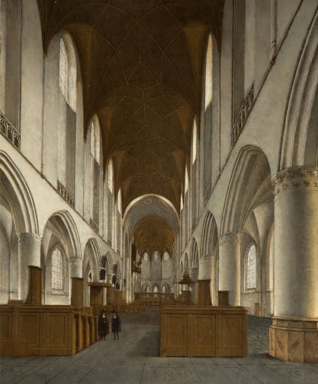 Innenraum der St.-Bavo-Kirche, Haarlem, 1680 von Isaak van Nickele