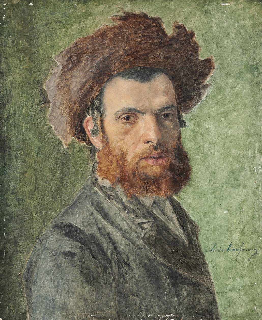 Porträt eines jungen chassidischen Juden von Isidor Kaufmann