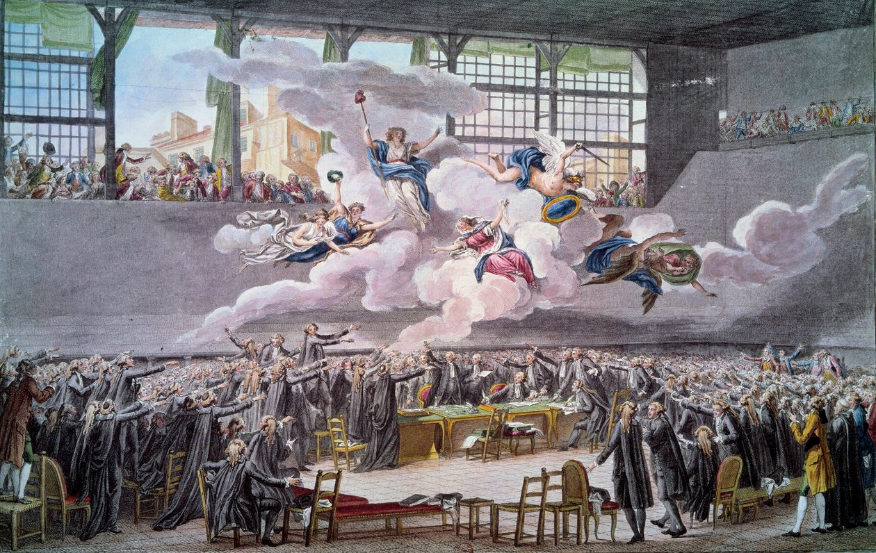 Der Ballhausschwur am 20. Juni 1789 von Isidore Stanislas Helman