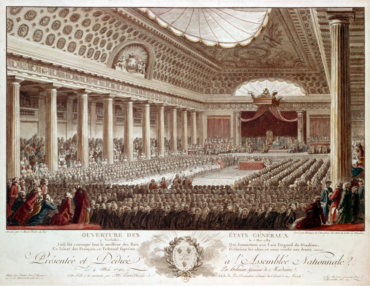 Die Eröffnung der Generalstände in Versailles von Isidore Stanislas Helman