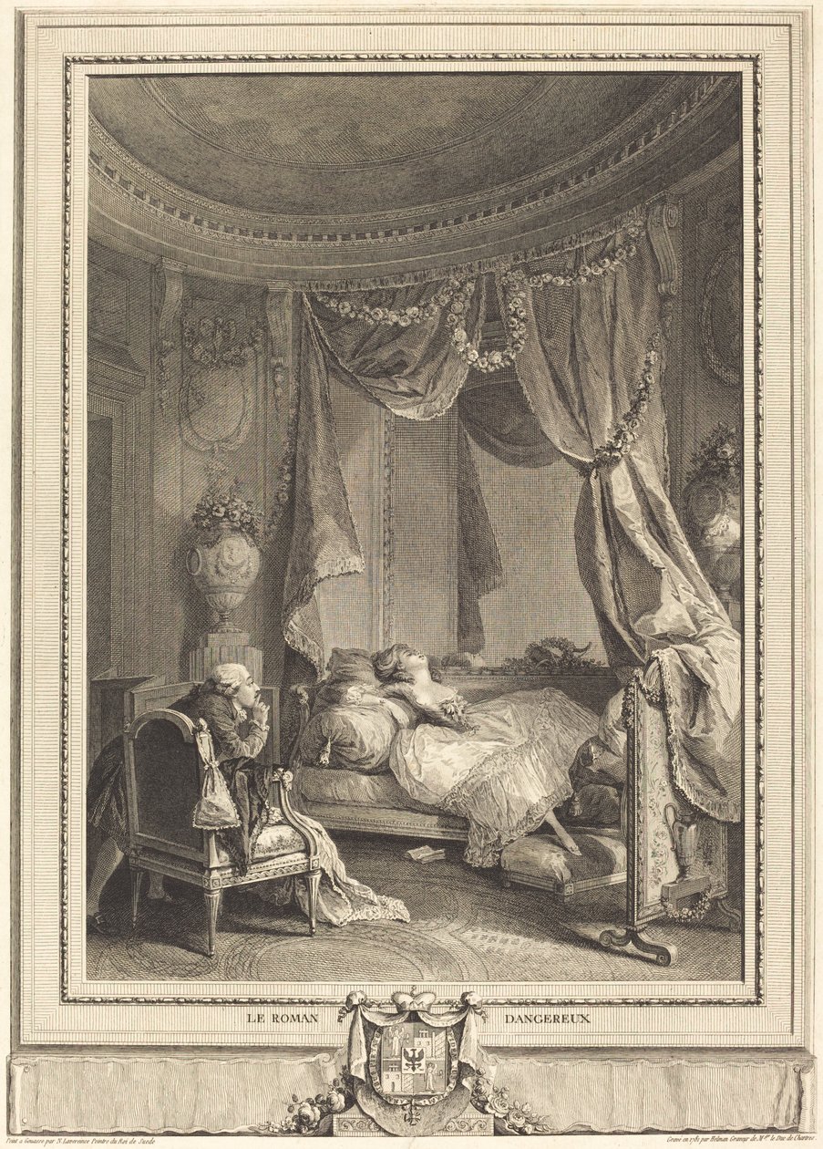 Der gefährliche Roman von Isidore Stanislas Helman after Nicolas Lavreince