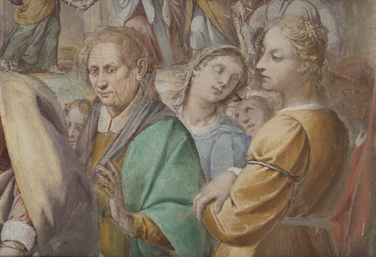 (Detail) aus Die Hochzeit der Jungfrau Maria von Isidoro Bianchi