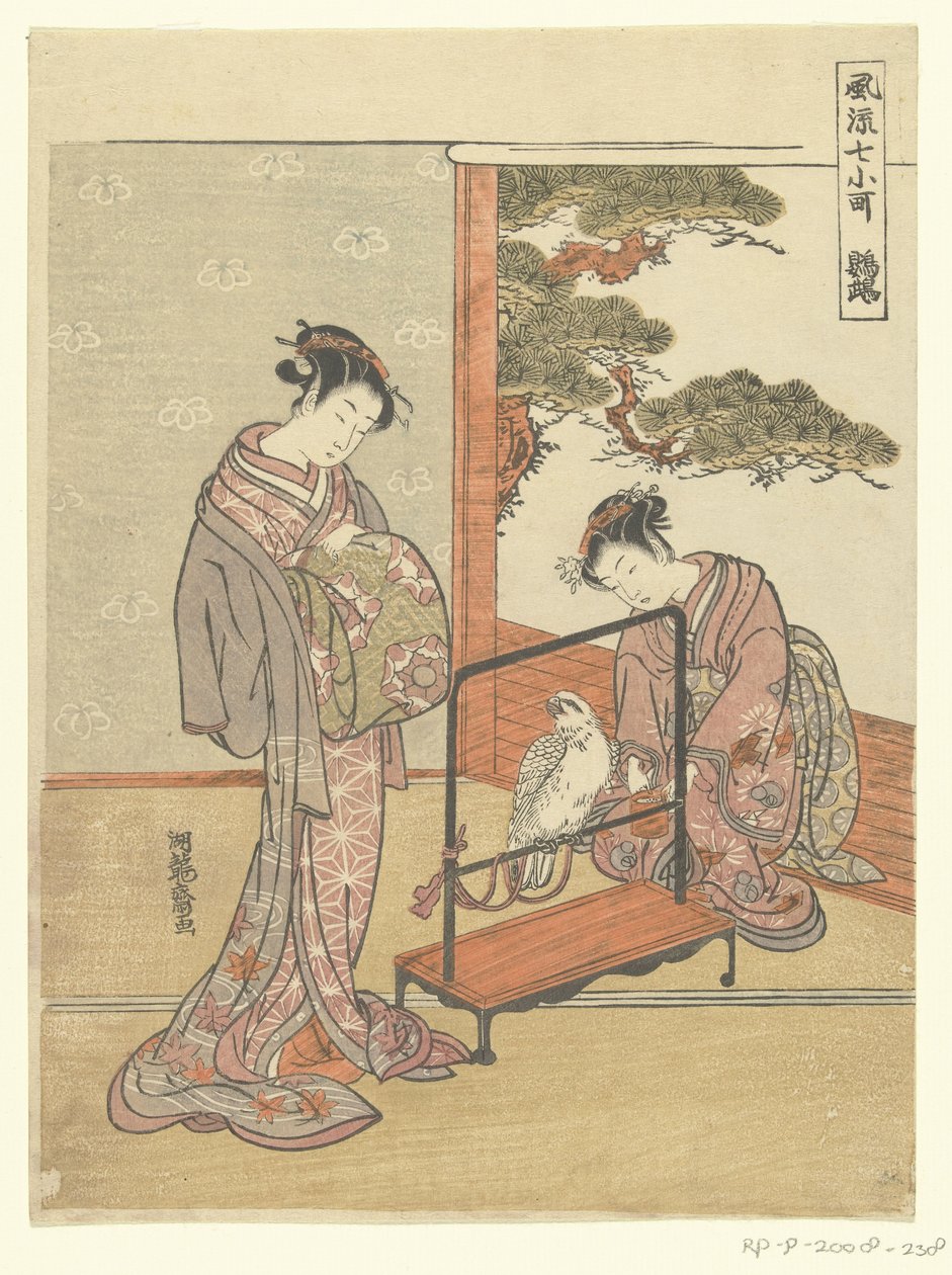 Papagei von Isoda Koryusai