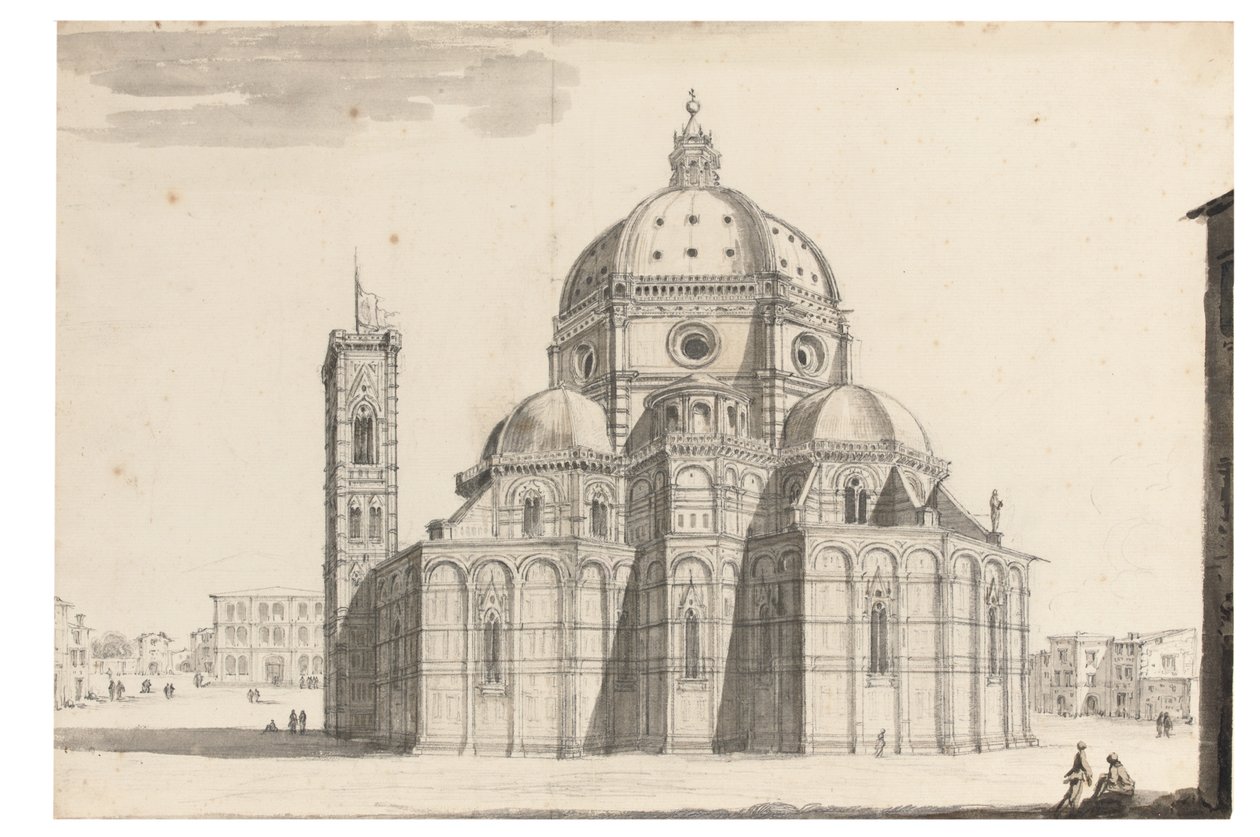 Der Dom und der Campanile, Florenz von Israel the Younger Silvestre