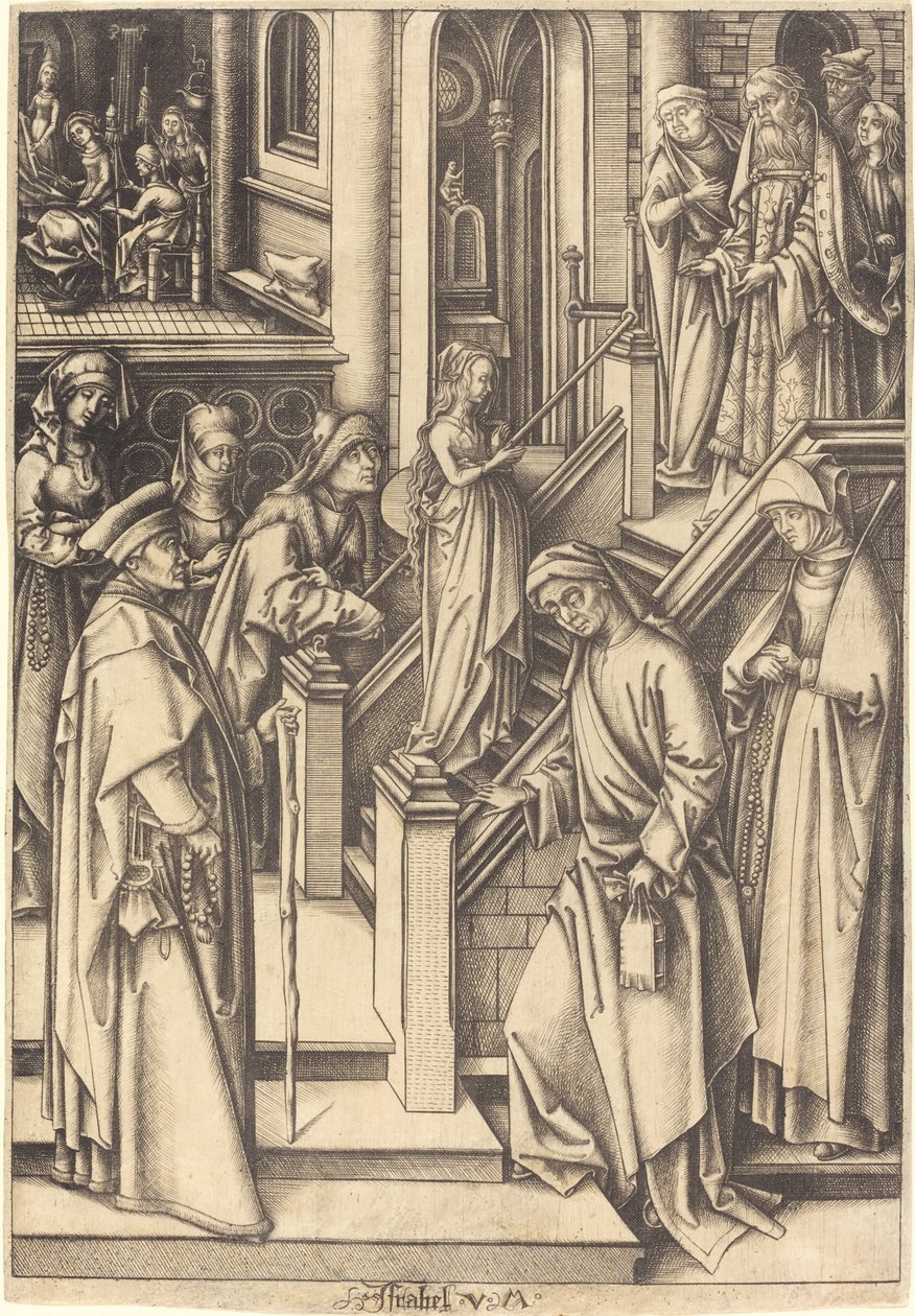 Die Darstellung der Jungfrau von Israhel van Meckenem after Hans Holbein the Elder