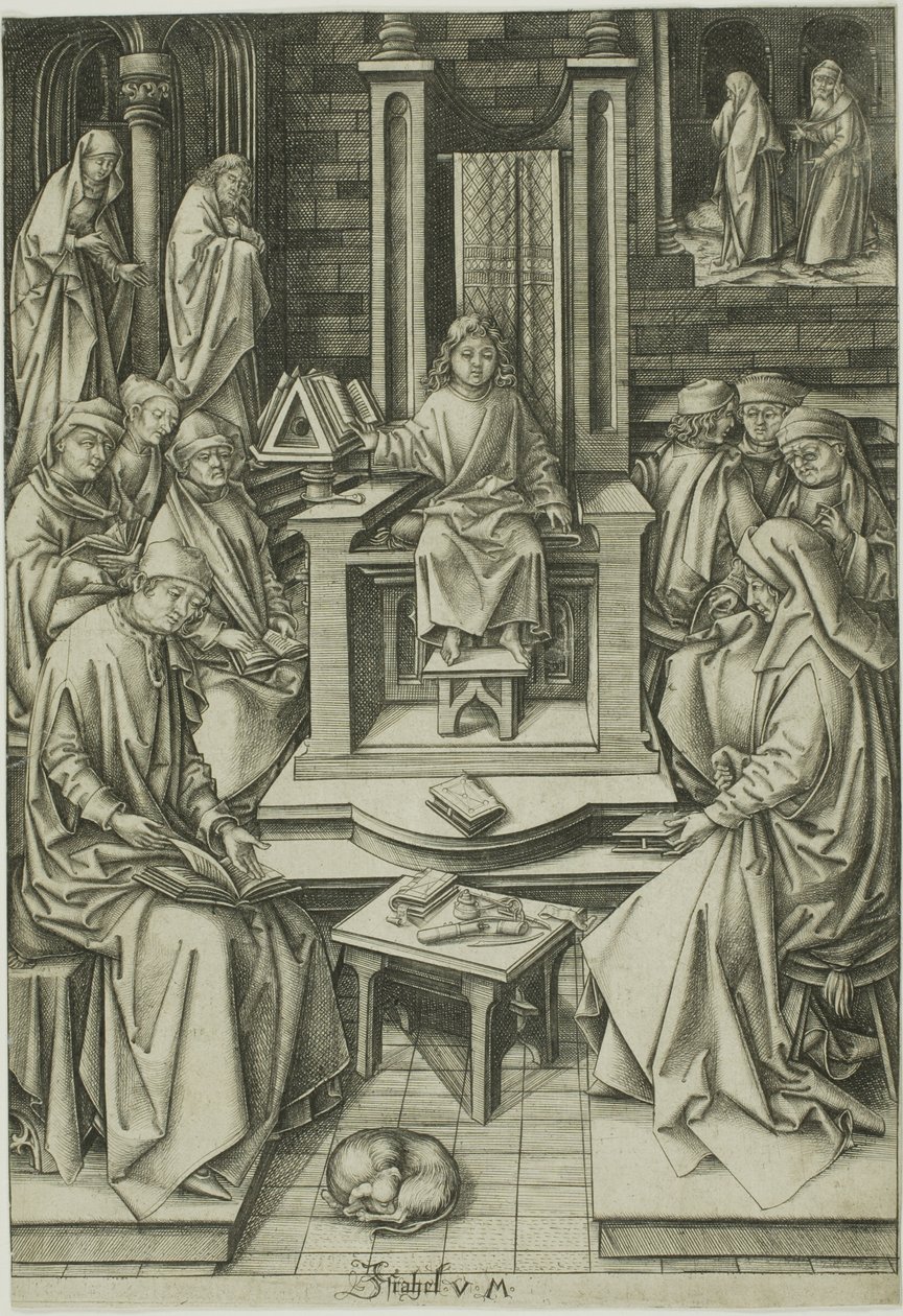 Christus unter den Ärzten von Israhel van Meckenem the younger