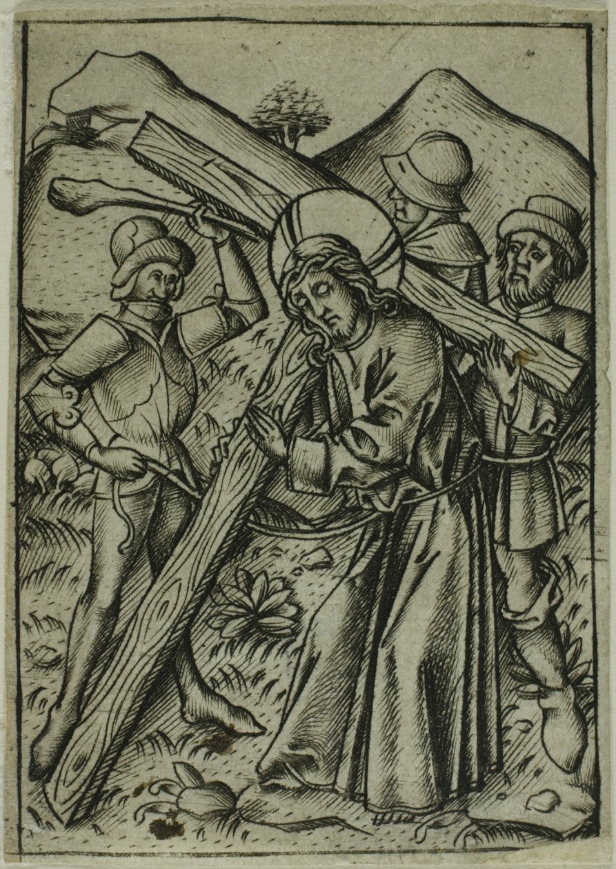 Christus trägt das Kreuz von Israhel van Meckenem the younger