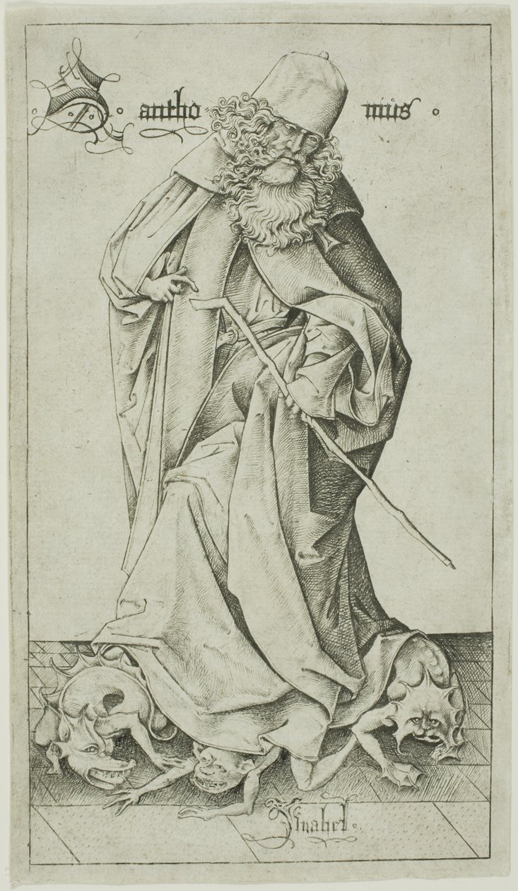 St. Antonius von Israhel van Meckenem the younger