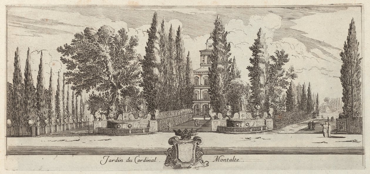 Garten des Kardinals Montalte von Israël Silvestre