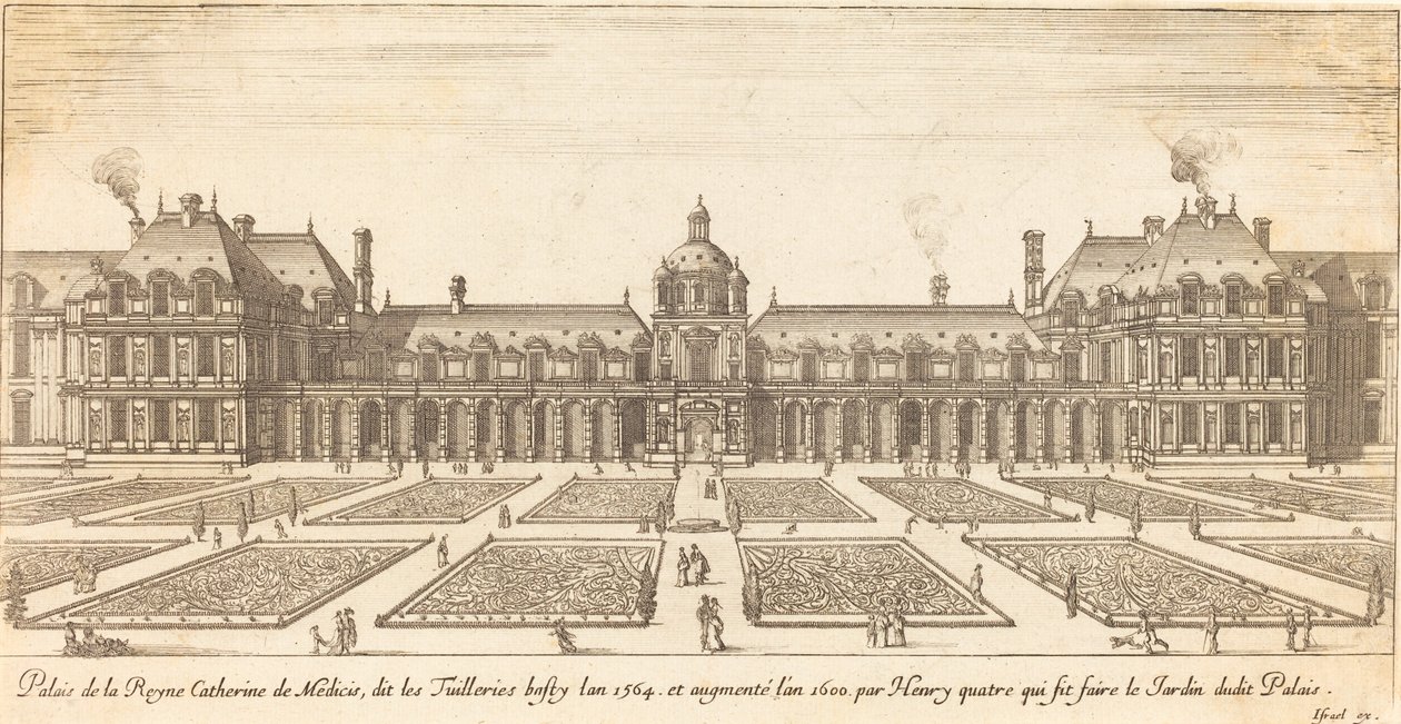 Palais der Königin Katharina von Medici von Israël Silvestre