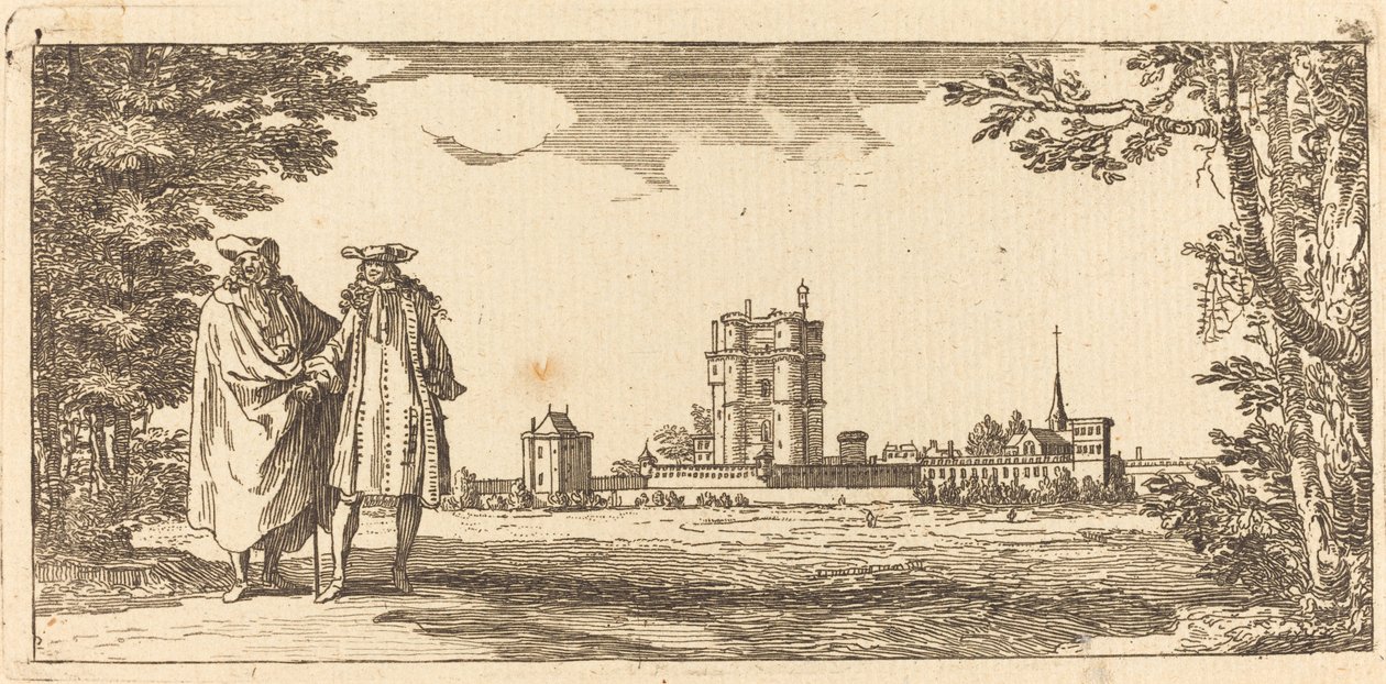 Allgemeiner Plan des Schlosses und kleinen Parks von Vincennes von Israël Silvestre