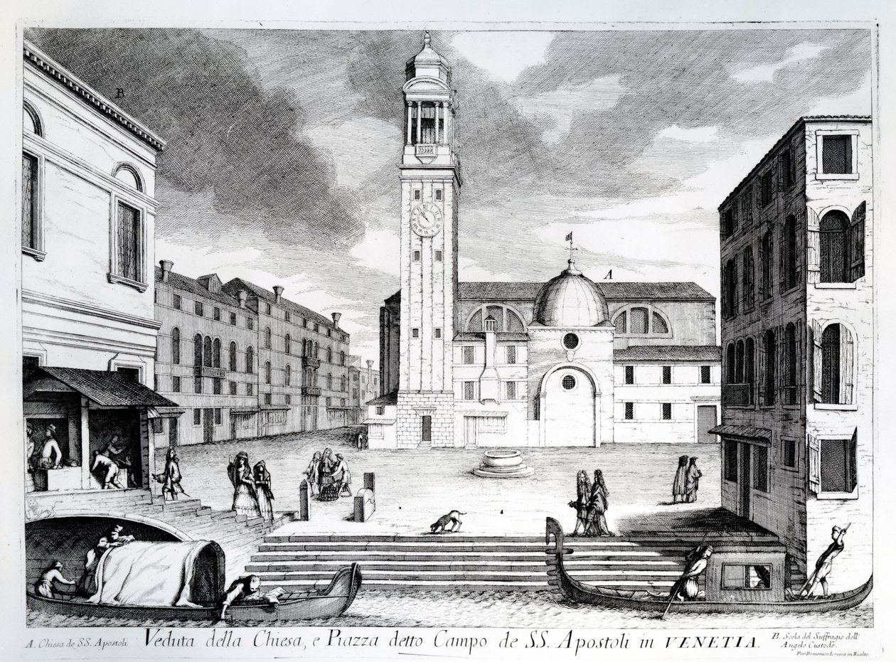 Ein Blick auf Santi Apostoli, Venedig von Italian School
