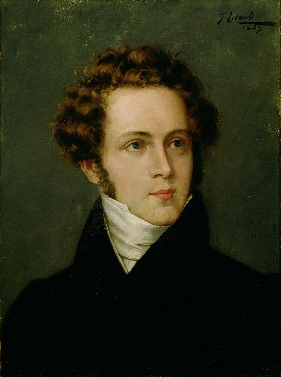 Porträt von Vincenzo Bellini, 1887 von Italian School