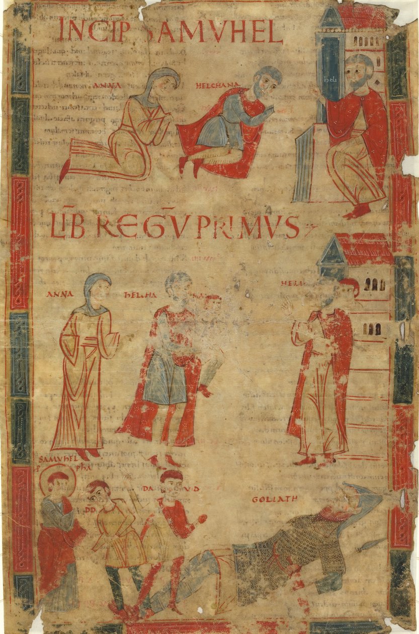 Vier Szenen aus dem ersten Buch Samuel von Italian 11th Century