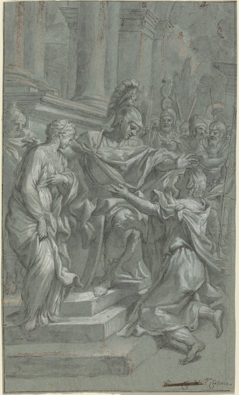Scipio gibt seine Gefangene ihrem Liebhaber zurück von Italian 17th Century