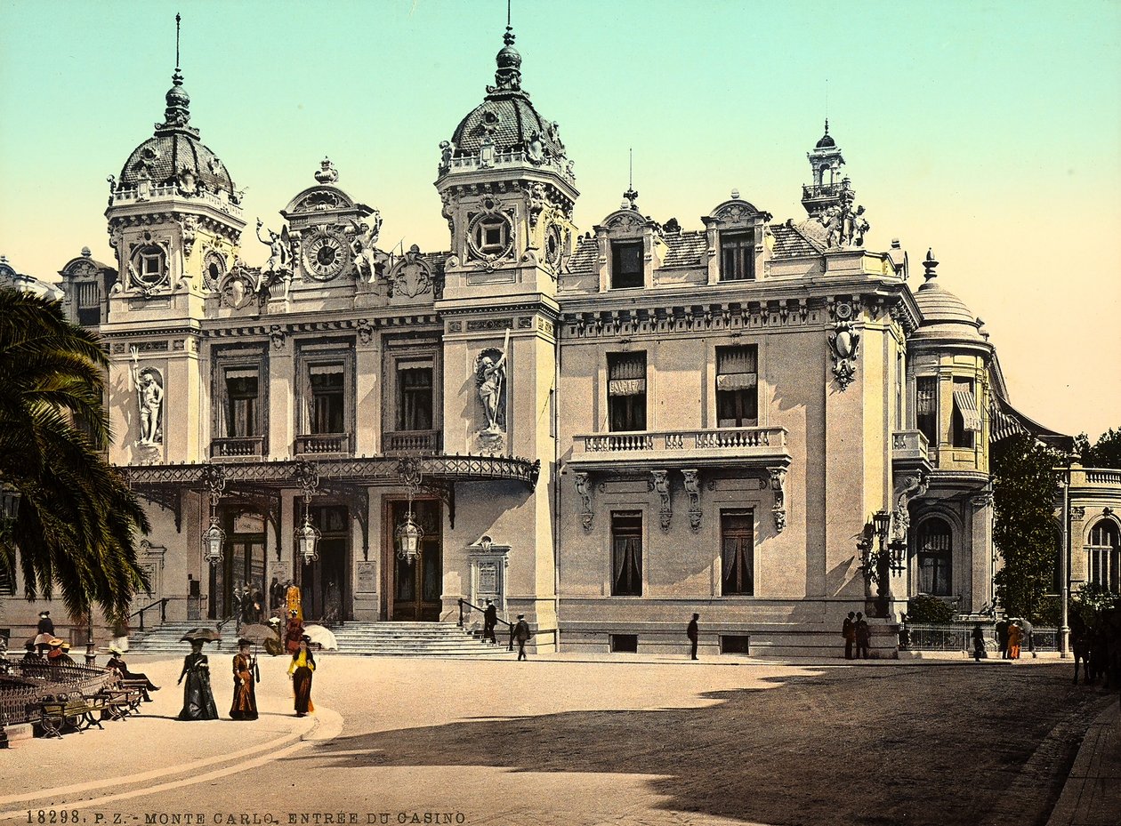 Die Fassade des Casinos von Montecarlo, im Fürstentum Monaco, in Frankreich von Italian Photographer