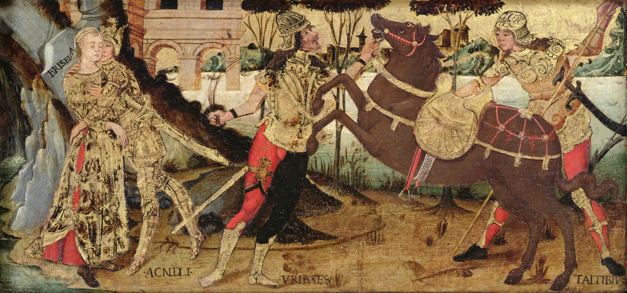 Achilles verabschiedet sich von Briseis, umbrische Schule von Italian School