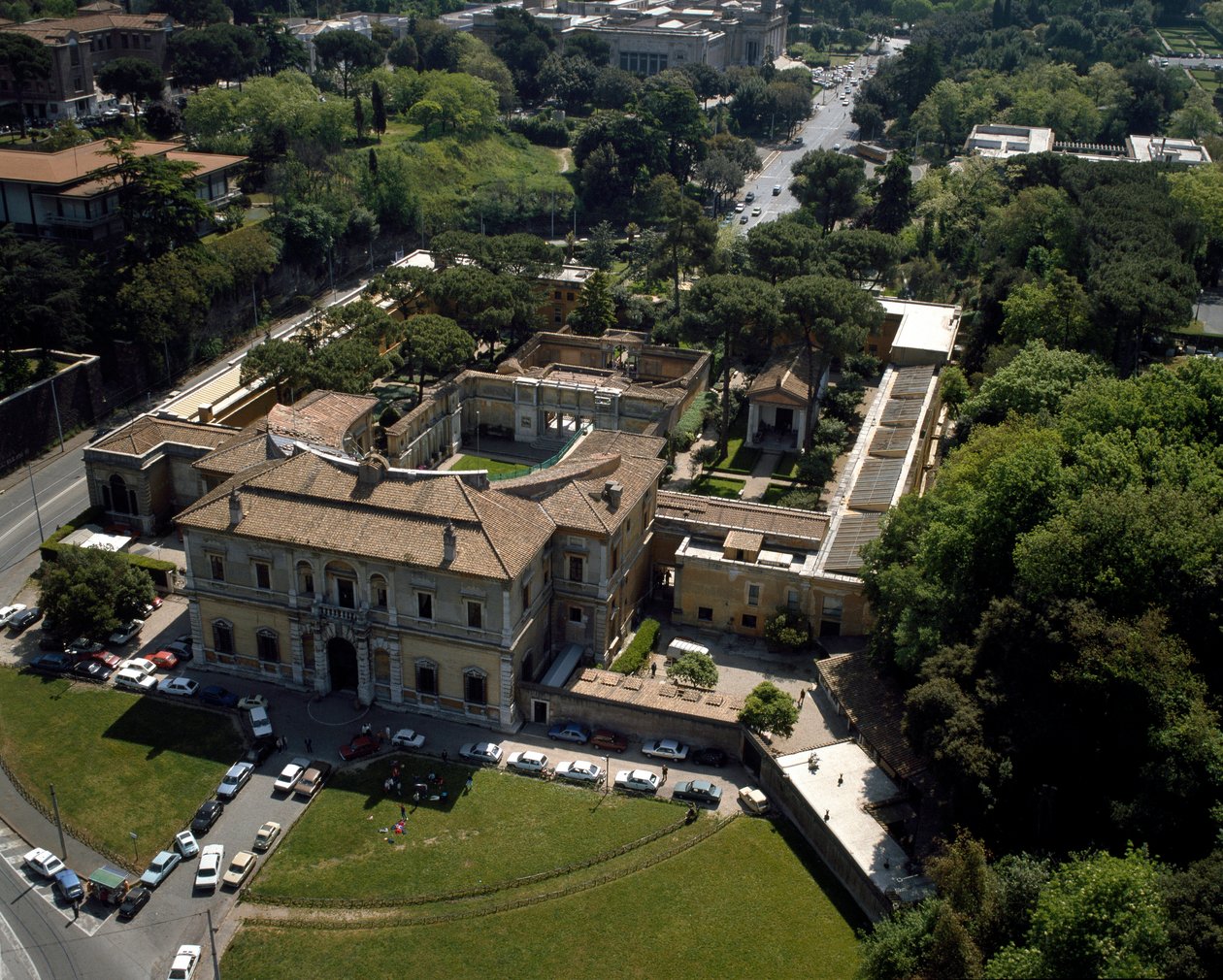 Luftaufnahme der Villa Giulia in Rom, Italien von Italian School