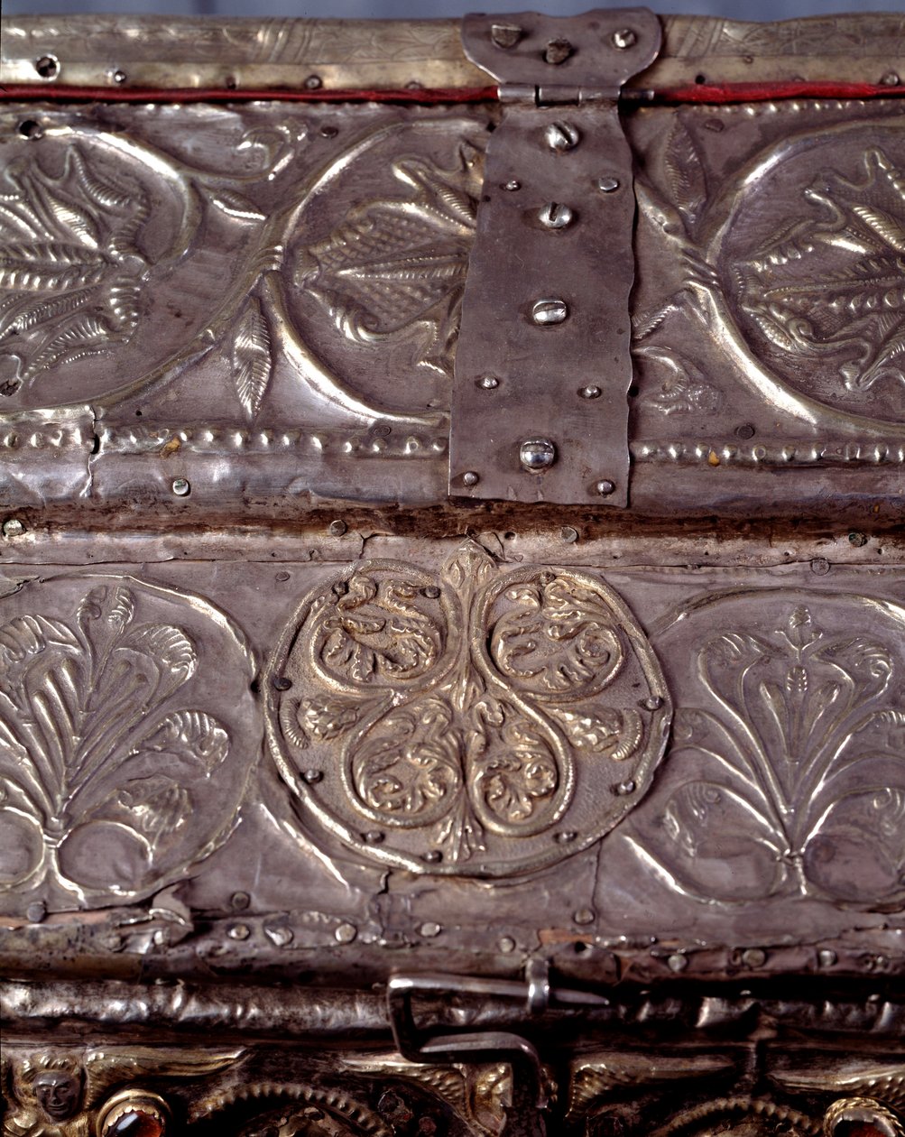Arche von Barbarossa, mit Szenen aus dem Leben von Johannes dem Täufer (Holz, Silberblatt und Steine) von Italian School