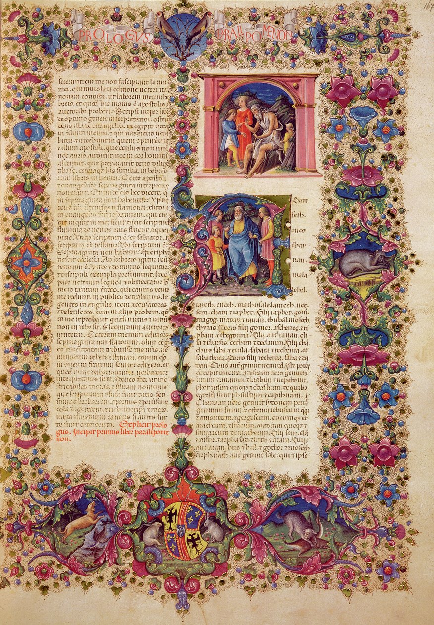 Erstes Buch der Chronik, aus der Borso d