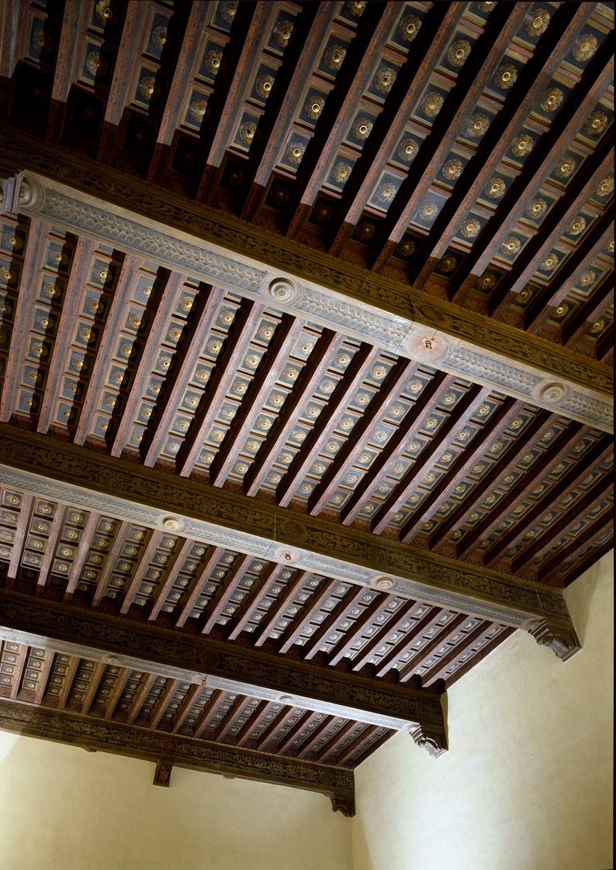 Innenansicht des Rathauses (Palazzo degli Anziani) von Italian School