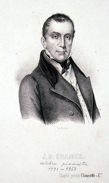 Johann Baptist Cramer (1771-1858), graviert von Richter von Italian School