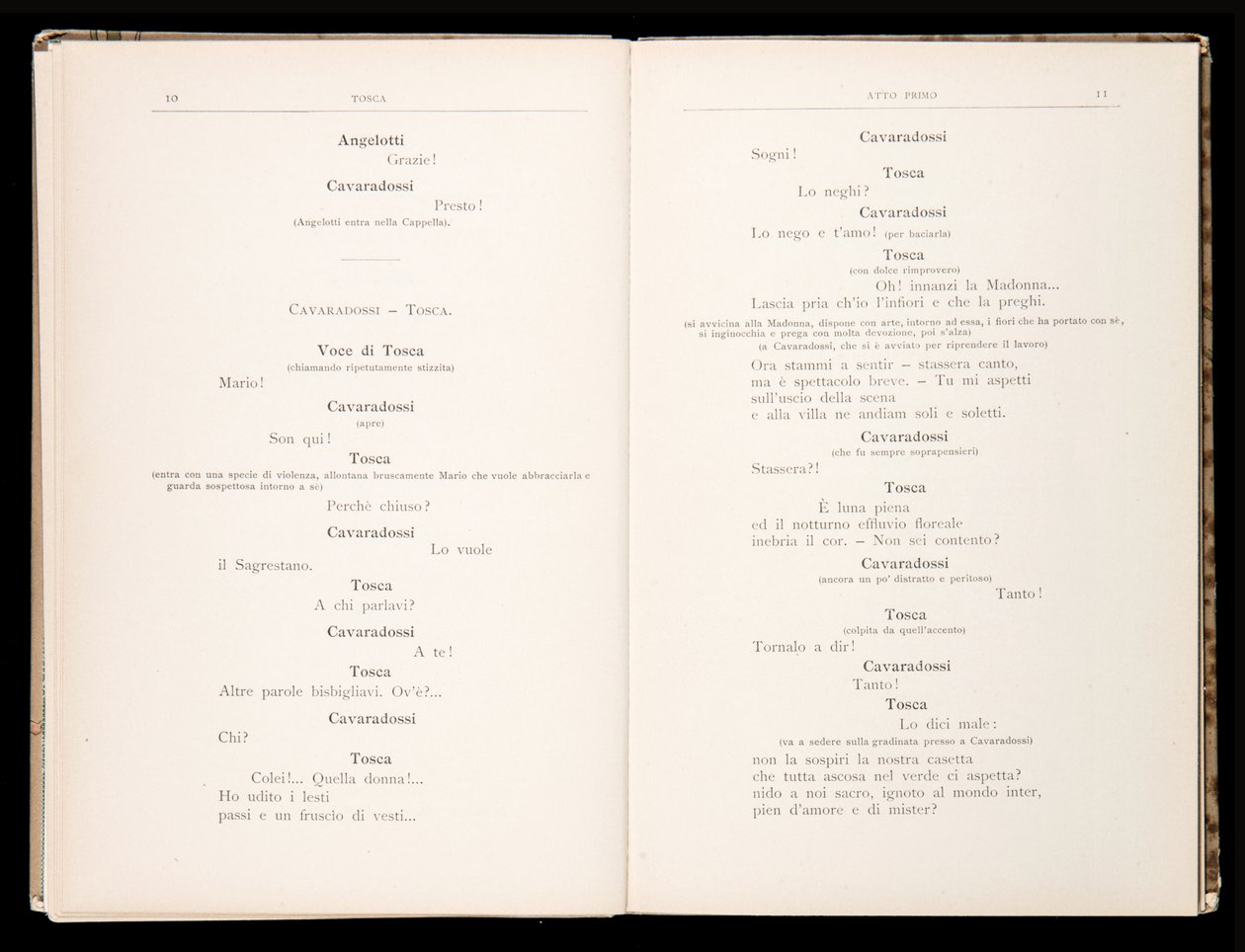 Libretto della Tosca, Edizione Ricordi, Italien von Italian School