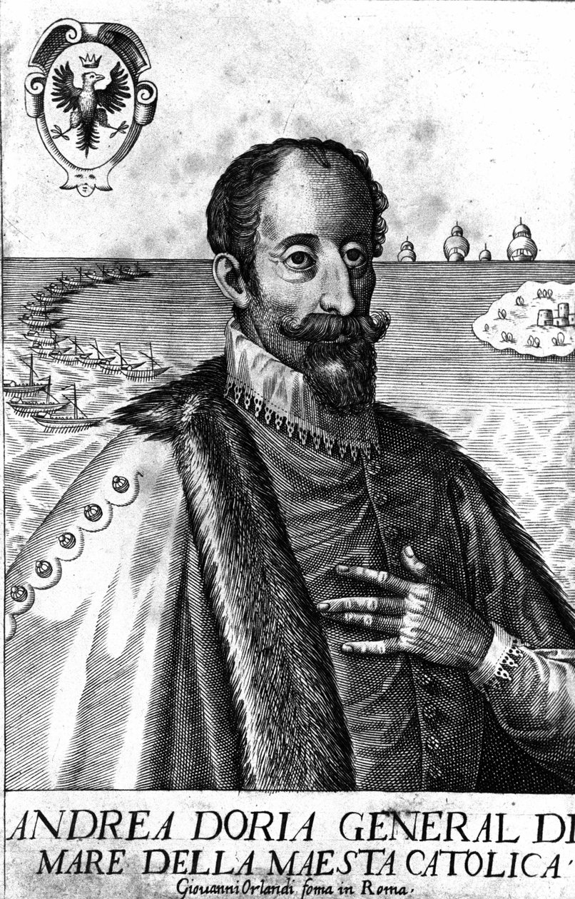 Porträt von Andrea Doria (1466-1560), italienischer Kriegsmann. von Italian School