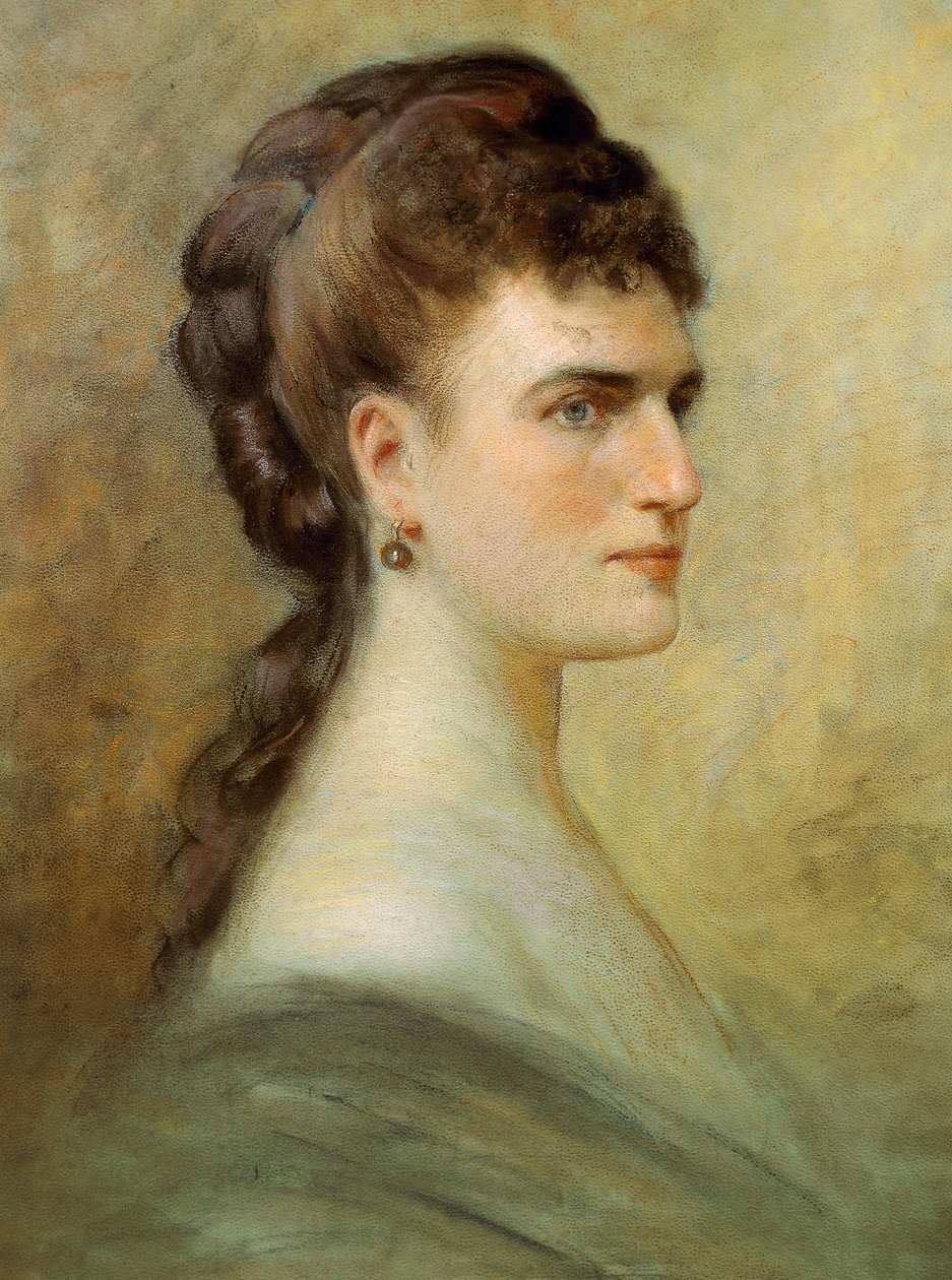 Porträt von Teresa Stolz von Italian School